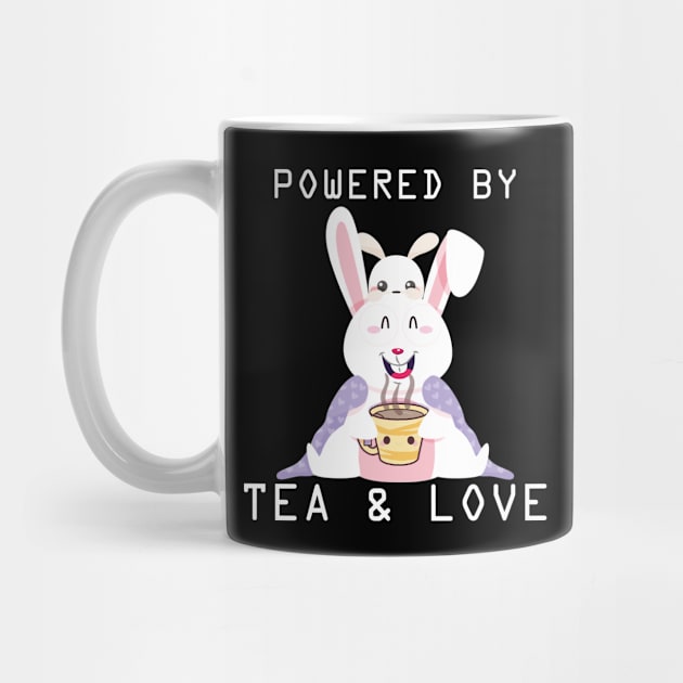 funny bunny design  pwered by love and tea by youki